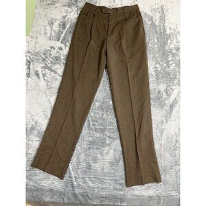 Austin Reed Mens Pleated Wool Dress Pants 33 Unhemmed Classic Fit NWT Deadstock